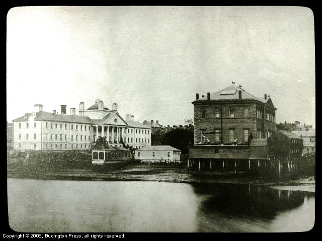 Harvard Med School (Right) 1853  Mass Gen Hospital (left)